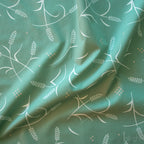 Tossed Wheat Green, Tall Tales Vol. 2 by Arleen Serge for Birch Organic Fabrics