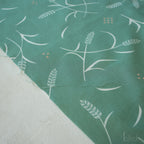 Tossed Wheat Green, Tall Tales Vol. 2 by Arleen Serge for Birch Organic Fabrics