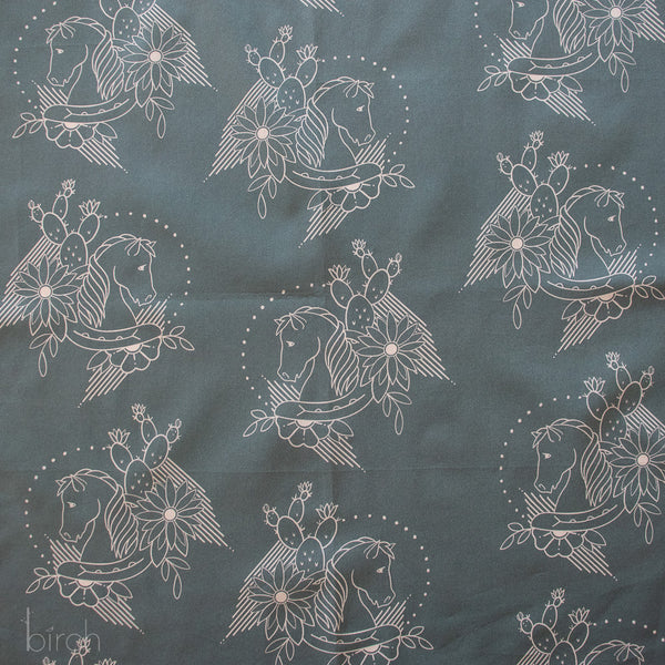 Trigger Silver Pine, Tall Tales Vol. 2 by Arleen Serge for Birch Organic Fabrics