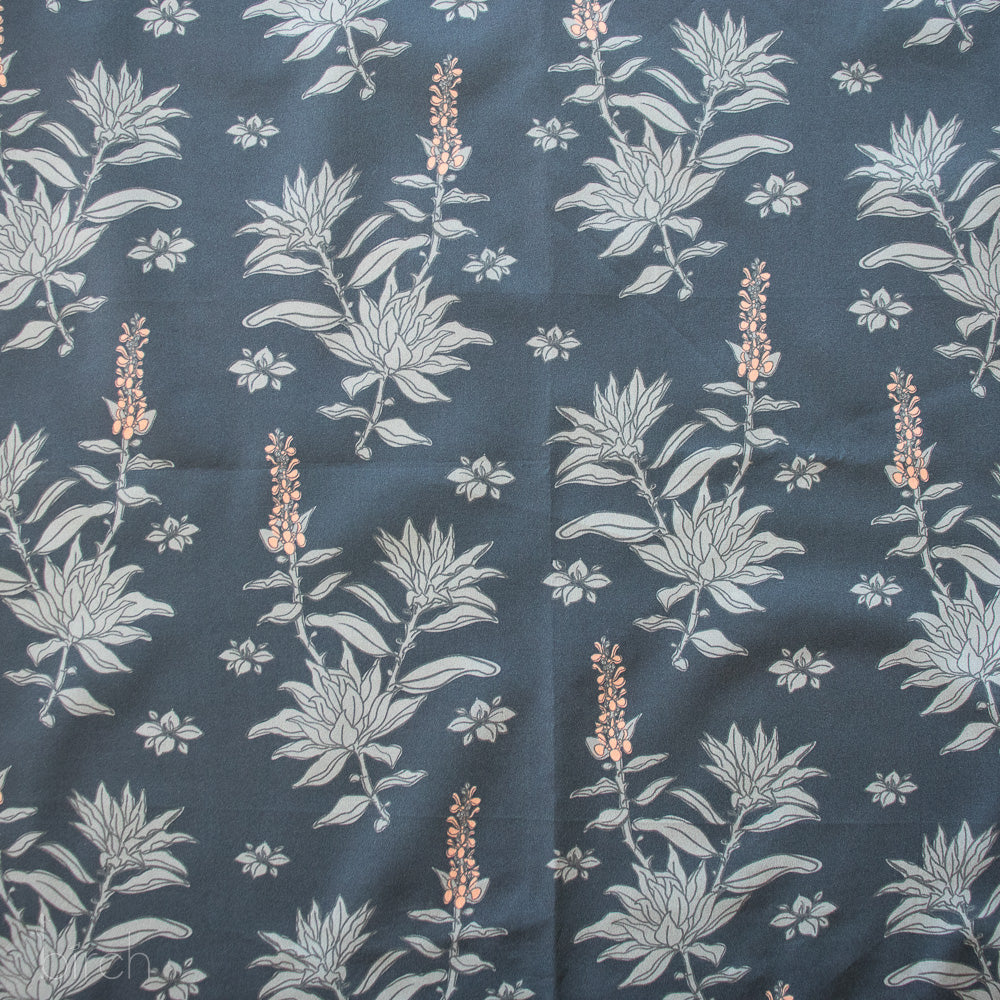 White Sage Dark Denim, Tall Tales Vol. 2 by Arleen Serge for Birch Organic Fabrics