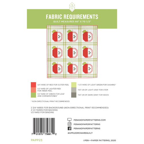 apple orchard quilt pattern