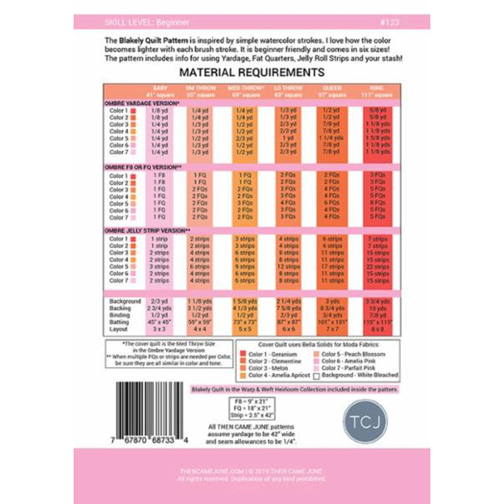 Blakely Quilt Pattern
