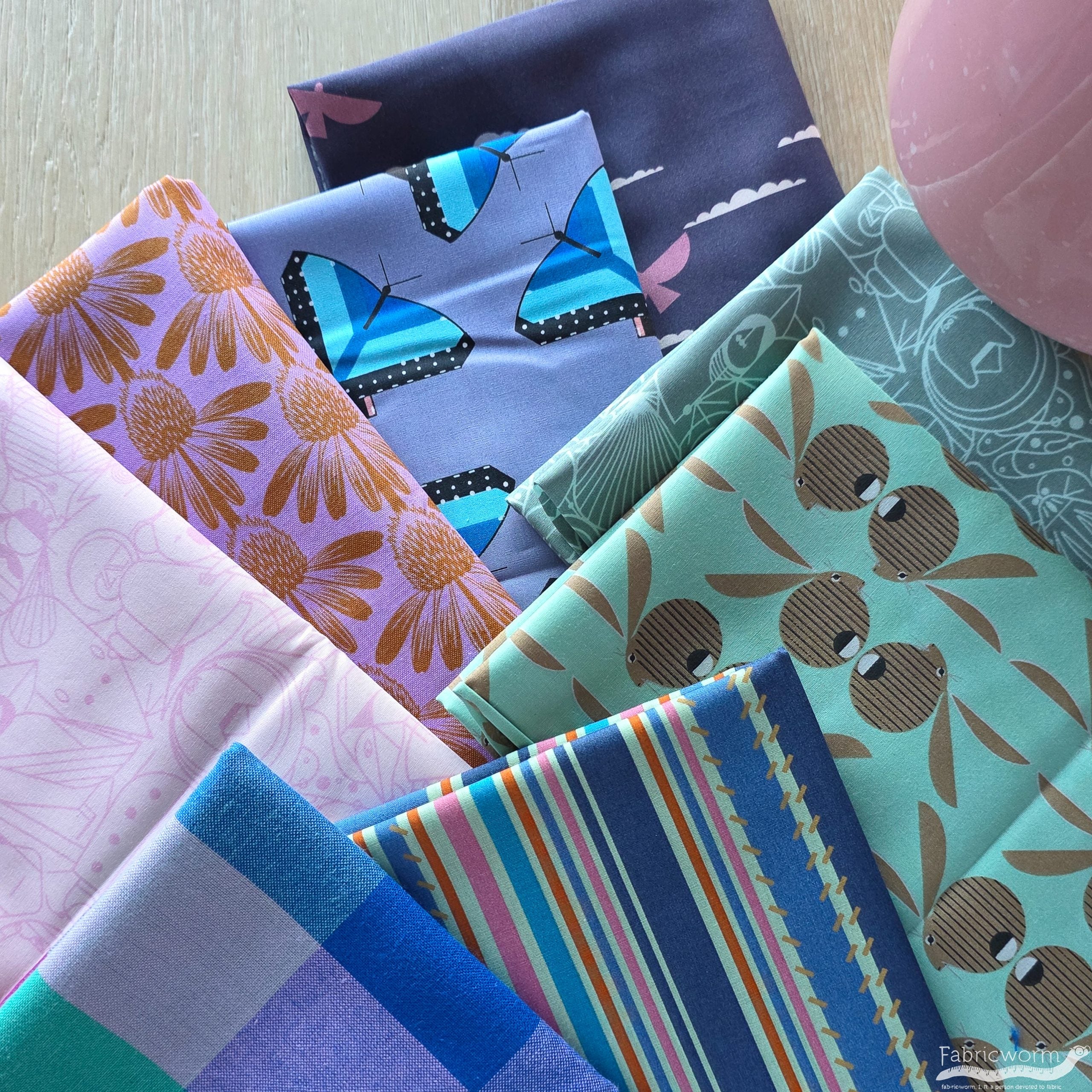 Fabricworm Prism Fat Quarter Stars Bundle 8 Total