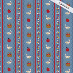 Farmhouse Stripe CANVAS - Blue | Home Sweet Home by Rifle Paper Co.