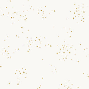 Cotton+Steel Basics - Freckles - Cloud White MET - Half Yard