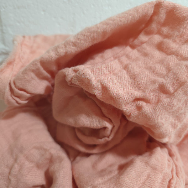 Peachy Keen Solid Double Gauze