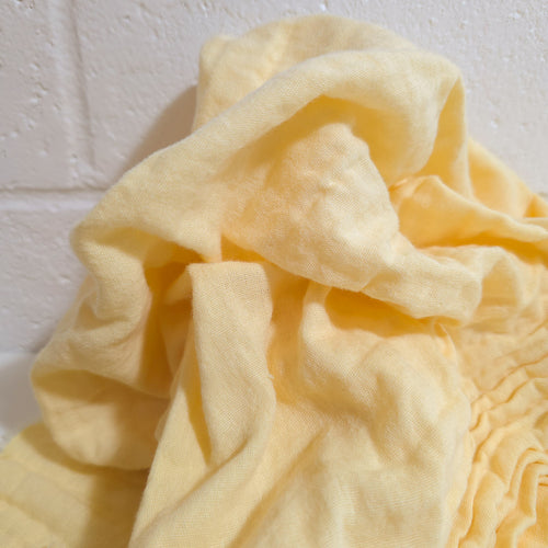 Buttercream Solid Double Gauze