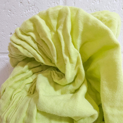 Baby Lime Solid Double Gauze