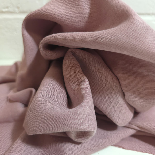 Woodrose Solid Double Gauze
