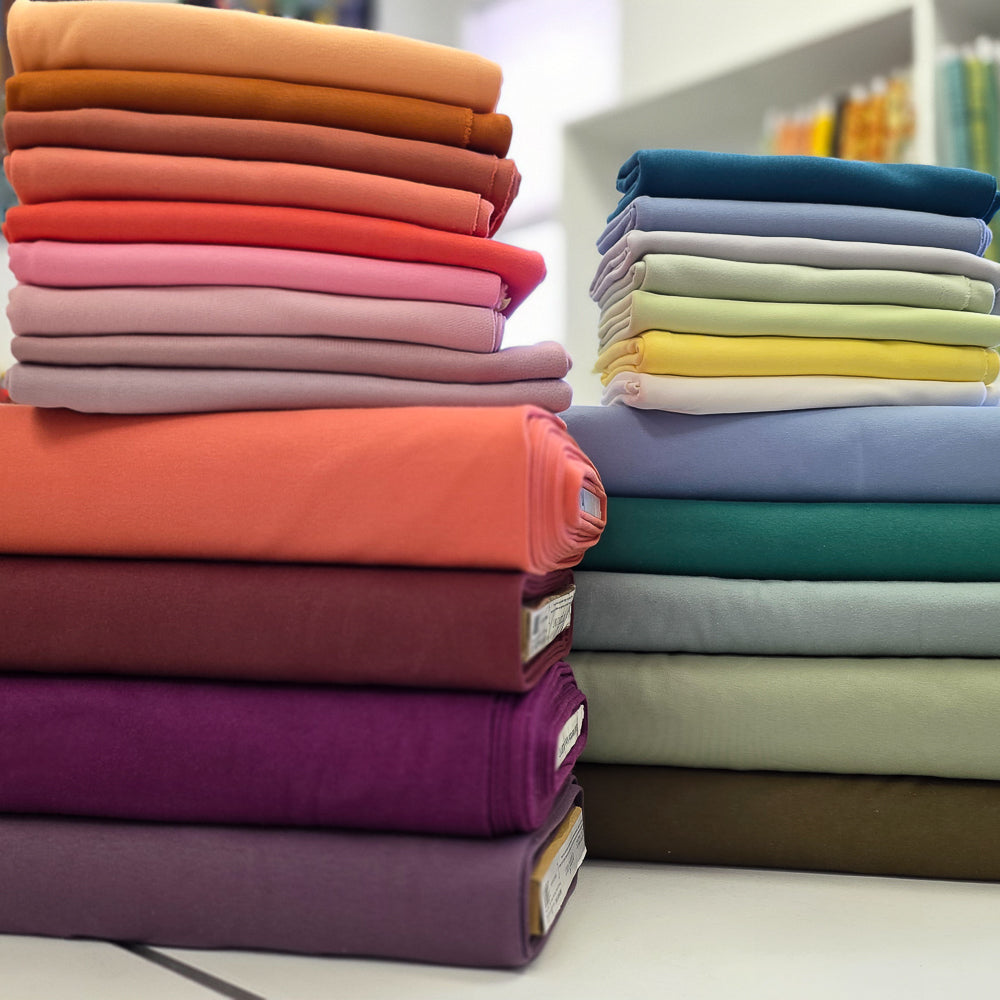 solid interlock knits