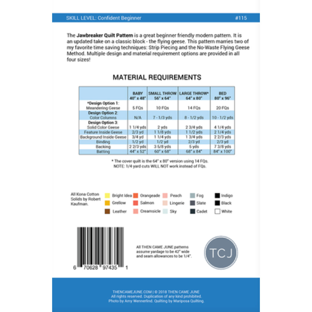Jawbreaker Quilt Pattern