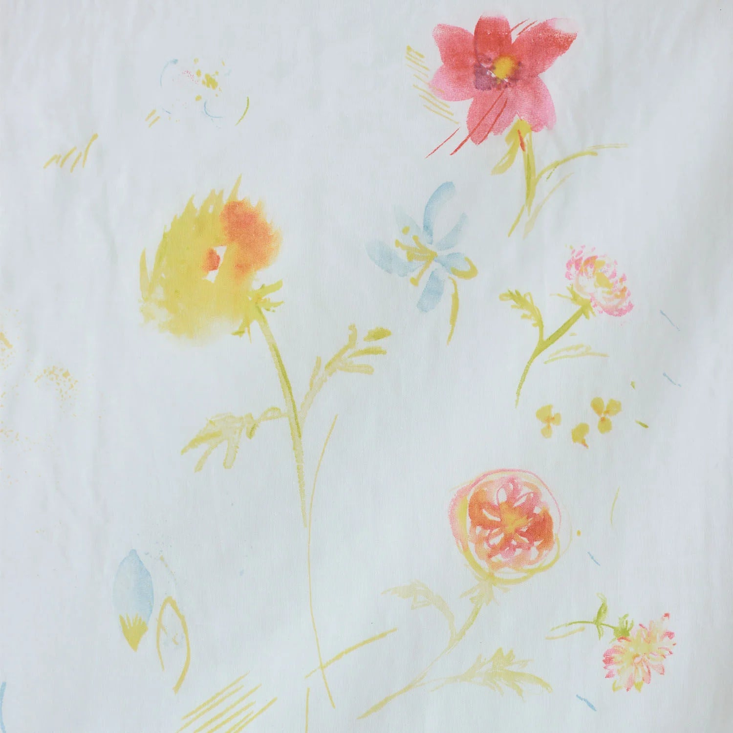 nani IRO Hana no toki niwa Organic Cotton Double Gauze - White