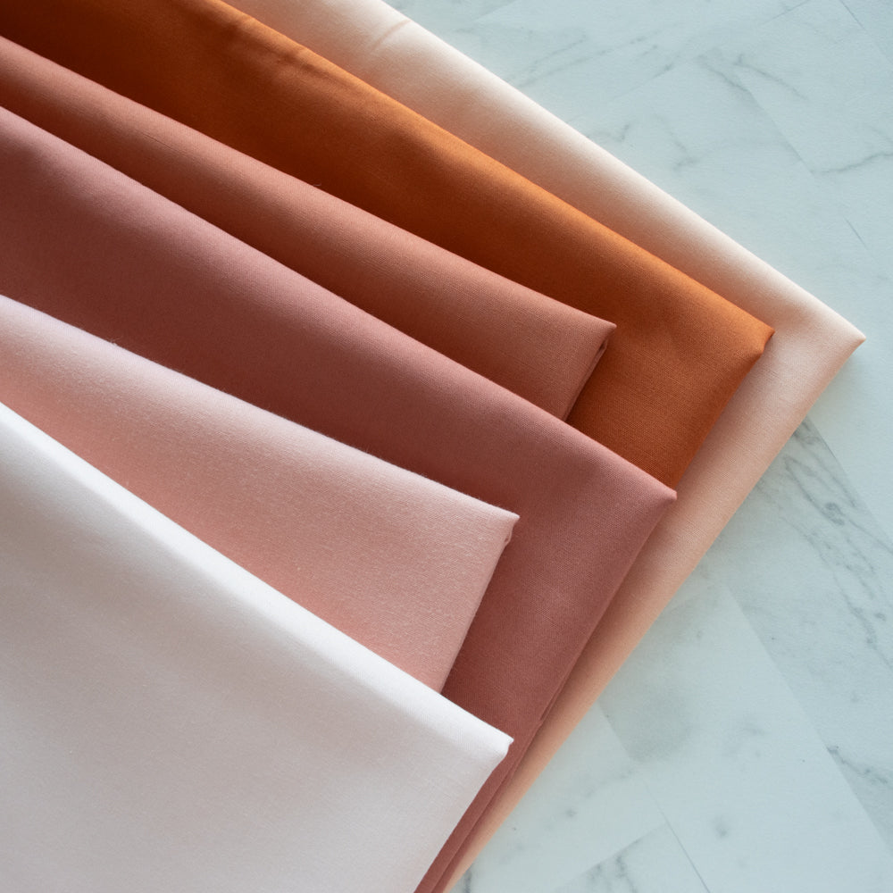 Peach Cobbler Solid Poplin Bundle