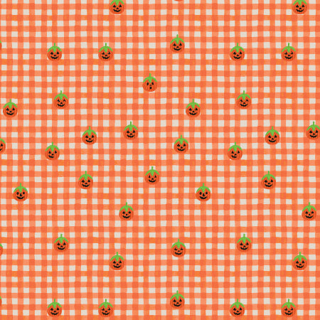 Halloween Collection: Pumpkin Gingham Orange