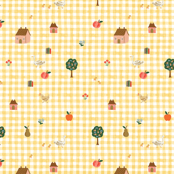 Farmhouse Gingham - Butter | Home Sweet Home by Rifle Paper Co.