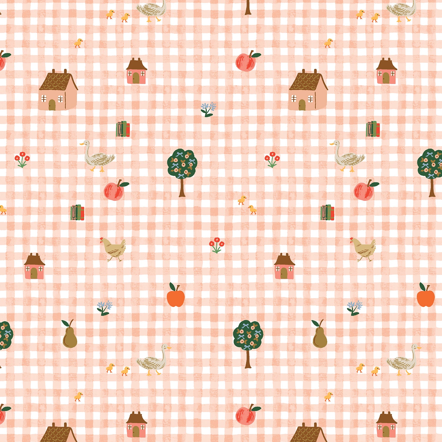 Farmhouse Gingham - Pink | Home Sweet Home by Rifle Paper Co.