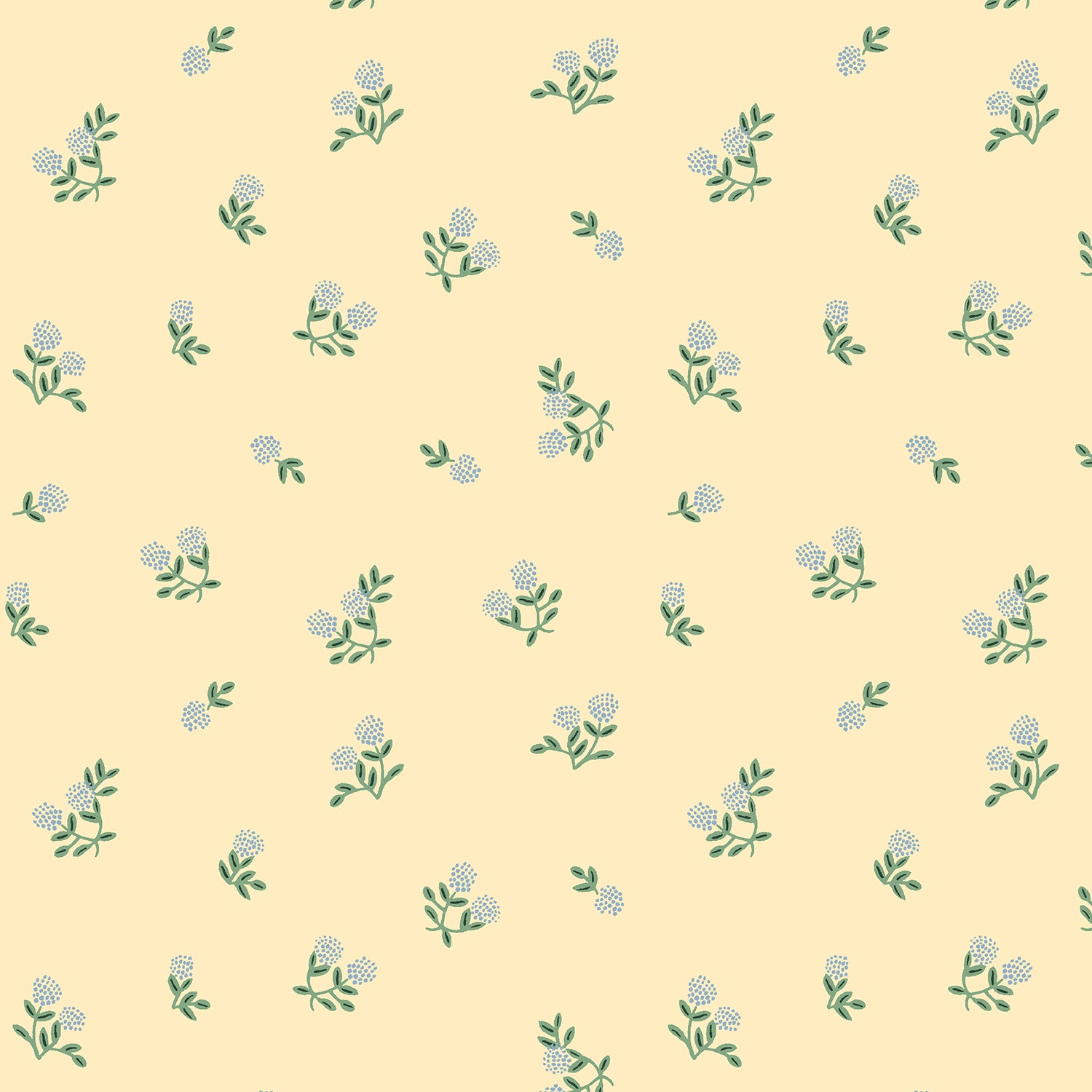 Ditsy Hydrangea - Butter | Home Sweet Home by Rifle Paper Co.