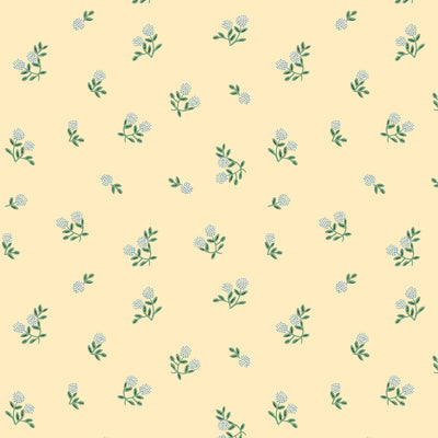 Ditsy Hydrangea - Butter | Home Sweet Home by Rifle Paper Co.